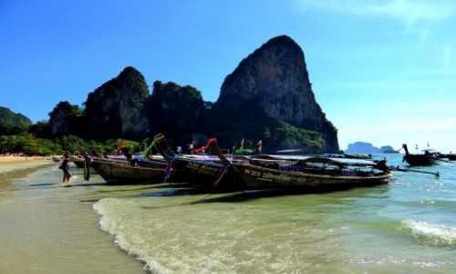 Zdjcie TAJLANDIA / Krabi / Railay Beach / Pocztwkowa Tajlandia