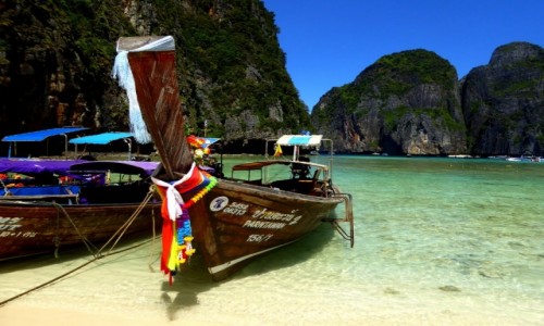 Zdjecie TAJLANDIA / Krabi / Ko Phi Phi / Niebiaska Plaa