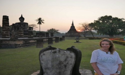 Zdjecie TAJLANDIA / - / Sukhothai / Zachód słońca w cudownym miejscu 😍