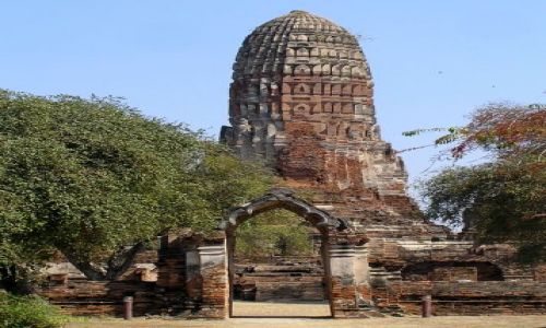 Zdjęcie TAJLANDIA / Ajutthaja /  Wat Phra Mahathat / stare miasto