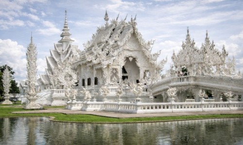 Zdjecie TAJLANDIA / P�nocna Tajlandia / Chiang Ray / Bia�a �wi�tynia - Wat Rong Khun