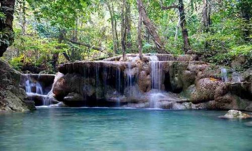 Zdjecie TAJLANDIA / Kanchanaburi / Park Narodowy Erawan / Wodospad Erawan