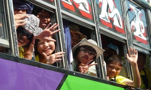 Zdjęcie TAJLANDIA / CHIANGMAI / CHIANMAI / WESOŁY AUTOBUS