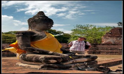 Zdjęcie TAJLANDIA / AYUTHAYA / WAT / BUDDA