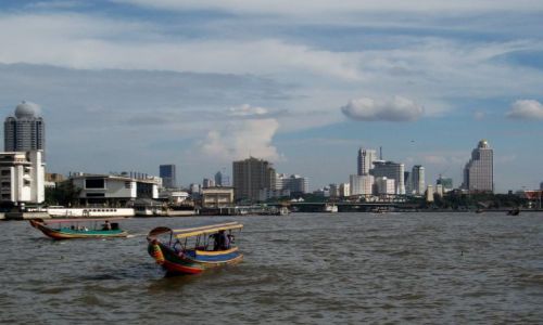 Zdj�cie TAJLANDIA / Bangkok / Chao Paraya River / ... wodna arteria ....