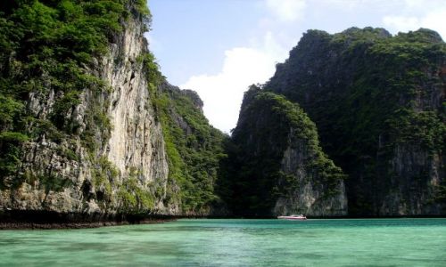 Zdjęcie TAJLANDIA / południowa Tajlandia / laguna Phi Phi Ley / wewnątrz laguny o turkusowej wodzie