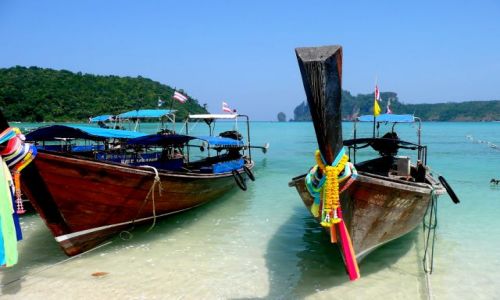 Zdjcie TAJLANDIA / Koh Phi Phi Don / Yongkasem beach / dugie ogony