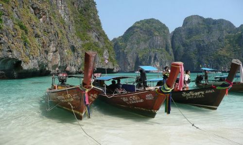 Zdjecie TAJLANDIA / Koh Phi Phi Le / Mava Bay / Water taxi 2