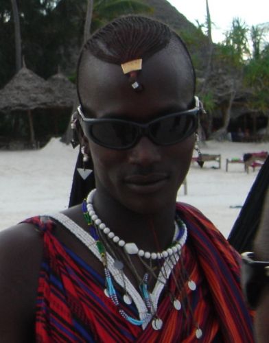 Zdjęcia: Kiwengwa, Zanzibar, bardzo nowoczesny Masai, TANZANIA Zdjęcia: Kiwengwa, Zanzibar, bardzo nowoczesny Masai, TANZANIA