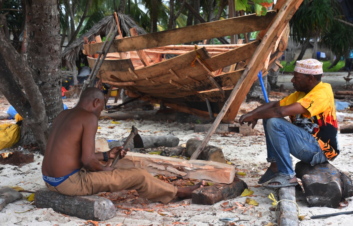 Zdjęcia: wioska Nungwi, Zanzibar, W "stoczni", TANZANIA Zdjęcia: wioska Nungwi, Zanzibar, W "stoczni", TANZANIA