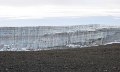 Zdjęcie TANZANIA / Afryka,  / Kilimanjaro - wys. 5896 / Śniegi Kilimanjaro- Lodowiec na szczycie