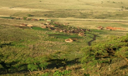 Zdj�cie TANZANIA / zbocze Ngorongoro / j.w. / wioska masajska