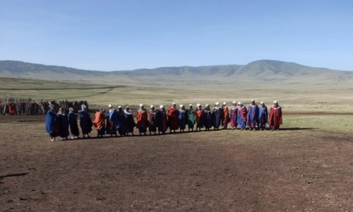Zdj�cie TANZANIA / Afryka �rodkowa / Park Ngorongoro / Masajki