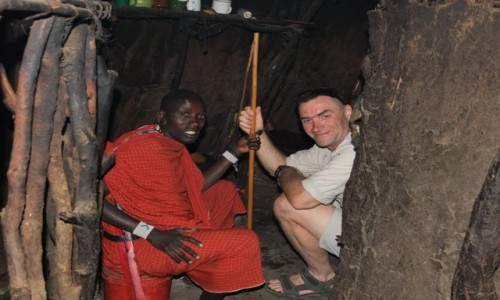 Zdj�cie TANZANIA / Afryka �rodkowa / Park Ngorongoro / W chacie Masaj�w