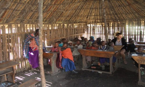 Zdj�cie TANZANIA / Afryka �rodkowa / Park Ngorongoro / W szkole Masaj�w