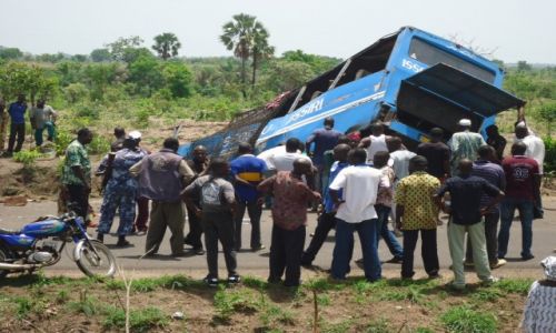TOGO / Plateaux Region / okolice Atakpame / Zdarzenia na drodze ...