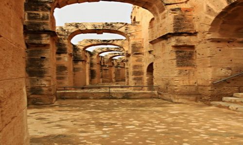 Zdjcie TUNEZJA / - / El Jem / Koloseum jako pera wrd tunezyjskich zabytkw-3