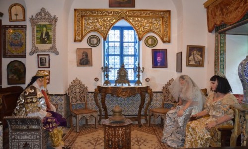 Zdjęcie TUNEZJA / Tunis / dzielnica Tunisu Sidi Bou Said / Domostwo w dzielnicy