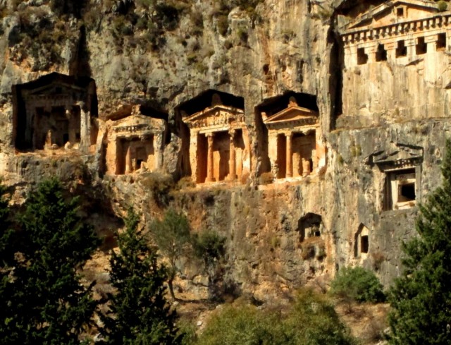 Zdj cia: Kaunos, Azja Mniejsza, Grobowce likijskie z bliska, TURCJA Zdj cia: Kaunos, Azja Mniejsza, Grobowce likijskie z bliska, TURCJA