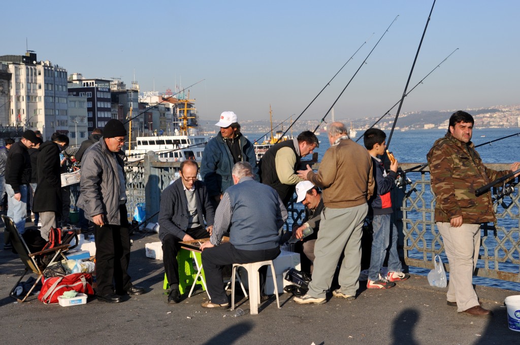 Zdjęcia: most Galata, Istambuł, Wędkarze, TURCJA Zdjęcia: most Galata, Istambuł, Wędkarze, TURCJA