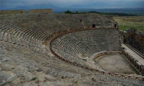 Zdjecie TURCJA / - / Pamukkale hierapolis / Hierapolis Amfiteatr