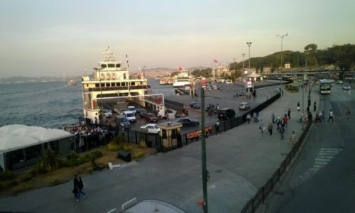 Zdjecie TURCJA / - / Sultanahmed istambul / widok na cienin Bosfor-Istambu