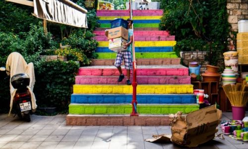 Zdjecie TURCJA / Turcja Egejska  / Marmaris / Colorful stairs