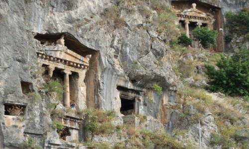Zdjcie TURCJA / Turcja Egejska / Fethiye / Grobowce Likijskie