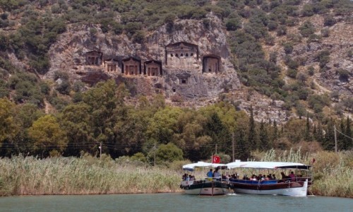Zdjcie TURCJA / Mugla / Dalyan / Grobowce likijskie