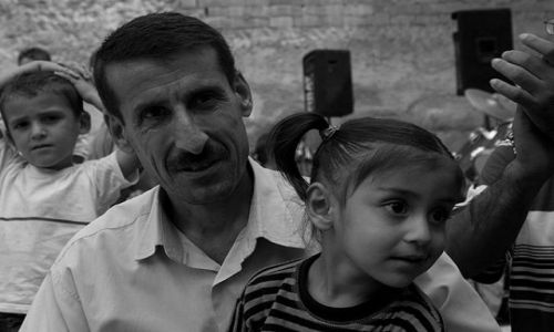 Zdjecie TURCJA / Wschodnia Anatolia / Diyarbakir / tata i córka