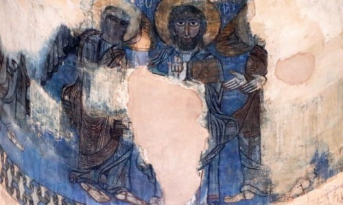 Zdjęcie TURCJA / wschodnia Anatolia / Ahtamar / Pozostałości fresków w kościele na wyspie Ahtamar