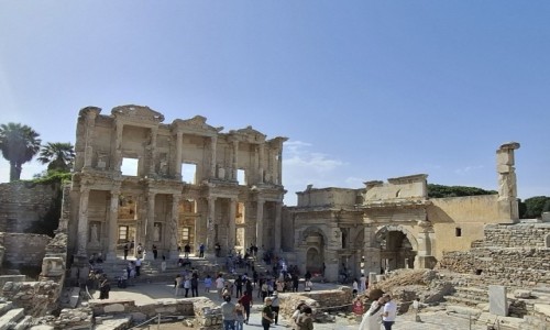 Zdjecie TURCJA / Stambuł. / Efez. / Biblioteka Celsusza i Barama Hadriana.