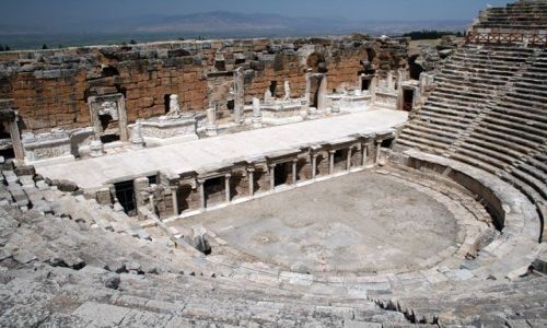 Zdjęcie TURCJA / brak / Hierapolis / Hierapolis - rzymski teatr