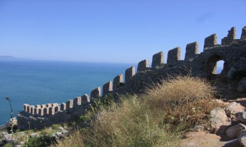 Zdjecie TURCJA / Riwiera Turecka / Alanya / fragment muru zamkowego