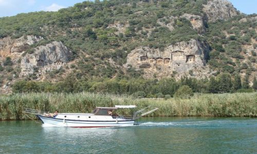 Zdjecie TURCJA / brak / Dalyan / grobowce licyjskie