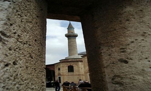Zdjęcie TURCJA / Wyżyna Osmańska / Konya, Mauzoleum Mevlany / Minaret