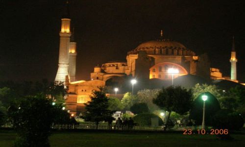 TURCJA / Turcja / Stambu / Hagia Sophia noc