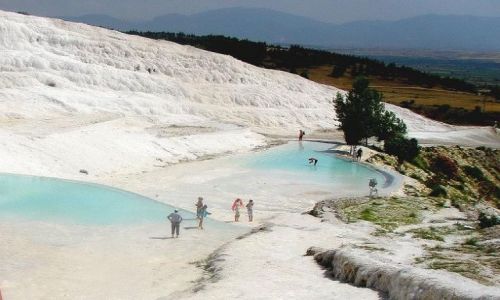 Zdjecie TURCJA / Pamukkale / Pamukkale / Błękitne oczka Pamukkale