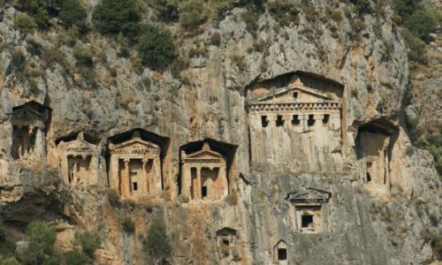 Zdjęcie TURCJA / Dalyan / Kaunos / Licyjskie Grobowce
