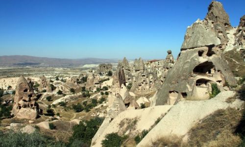 Zdjecie TURCJA / Wyżynia   Anatolijska / Parku Narodowego Göreme. / krajobraz w Kapadocji