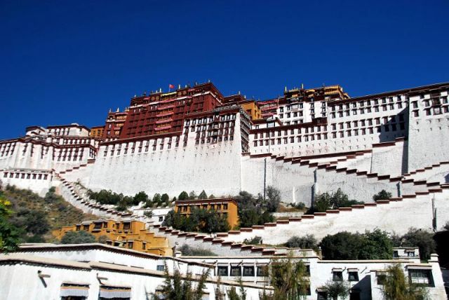 Zdjęcia: Lhasa, Potala - cud wschodniej architektury., TYBET Zdjęcia: Lhasa, Potala - cud wschodniej architektury., TYBET