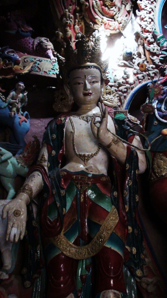 Zdjęcia: W klasztorze, Gyantse, Święta postać, TYBET Zdjęcia: W klasztorze, Gyantse, Święta postać, TYBET
