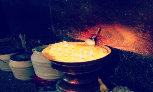 Zdjęcie TYBET / Tibet / Shigatse Tashilhunpo Monastery / yak butter lamp