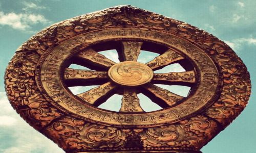 Zdjecie TYBET / Lhasa / Lhasa / Dharmacakra