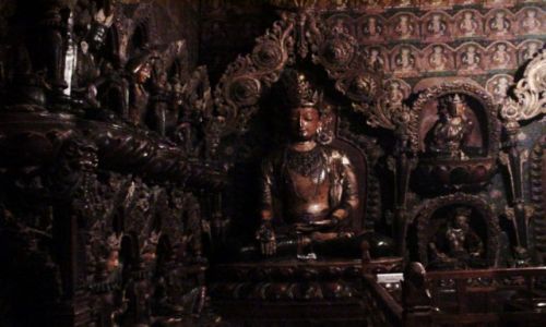 Zdjcie TYBET / Gyantse / W klasztorze / wita posta