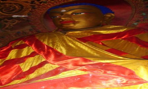 Zdjcie TYBET / Gyantse / W klasztorze / wita posta