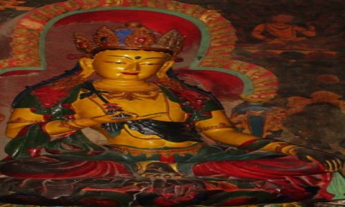 Zdjcie TYBET / Gyantse / W klasztorze / wita posta