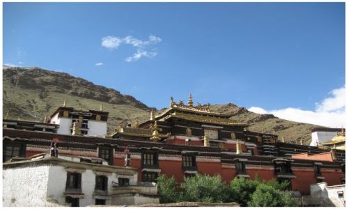 Zdjęcie TYBET / Tybet południowy / Shigatse / Dachy Tashilhunpo