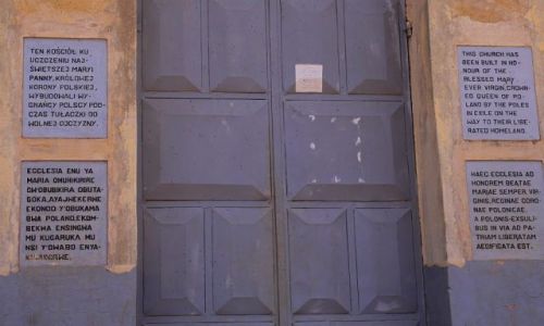 Zdjecie UGANDA / Budongo / Masindi - Nyabeya / Tablice z kocioa