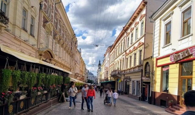 Zdj cia: Czerniowce, Bukowina, Deptak Kobylaska, UKRAINA